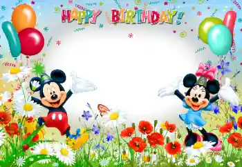 Fotoeffekt aus der Kategorie Geburtstag № 50887. Beschriftung auf dem Rahmen: Alles Gute zum Geburtstag!