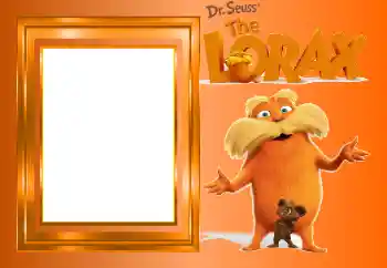 Fotoeffekt aus der Kategorie Verschiedenen Kinderrahmen № 100027. Beschriftung auf dem Rahmen: Lorax