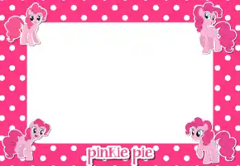 Fotoeffekt aus der Kategorie Verschiedenen Kinderrahmen № 149370. Beschriftung auf dem Rahmen: Pinkie Pie