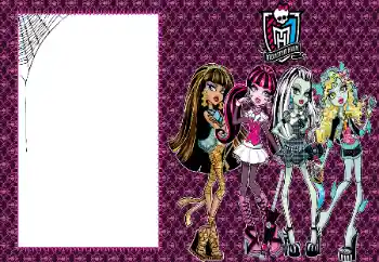 Fotoeffekt aus der Kategorie Verschiedenen Kinderrahmen № 154367. Beschriftung auf dem Rahmen: Monster High