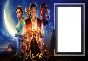 Fotoeffekt aus der Kategorie Verschiedenen Kinderrahmen № 163440. Beschriftung auf dem Rahmen: Aladdin