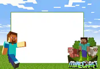 Fotoeffekt aus der Kategorie Verschiedenen Kinderrahmen № 166012. Beschriftung auf dem Rahmen: Minecraft