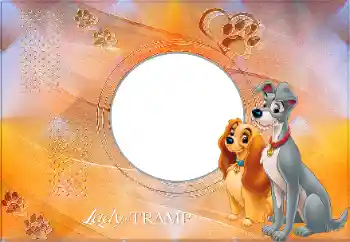 Fotoeffekt aus der Kategorie Verschiedenen Kinderrahmen № 175347. Beschriftung auf dem Rahmen: Lady and the Tramp Fotoeffekt aus der Kategorie Verschiedenen Kinderrahmen № 175347. Beschriftung auf dem Rahmen: Lady and the Tramp