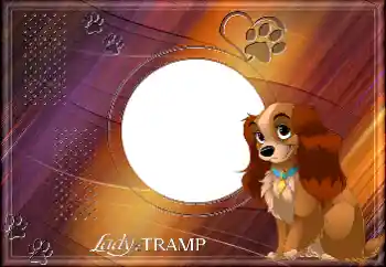 Fotoeffekt aus der Kategorie Verschiedenen Kinderrahmen № 175348. Beschriftung auf dem Rahmen: Lady and the Tramp Fotoeffekt aus der Kategorie Verschiedenen Kinderrahmen № 175348. Beschriftung auf dem Rahmen: Lady and the Tramp