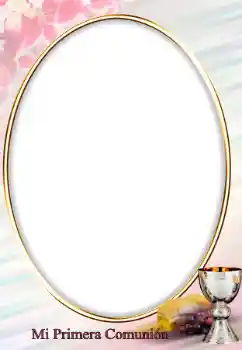 Beschriftung auf dem Rahmen: First communion