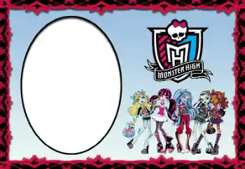 Fotoeffekt aus der Kategorie Verschiedenen Kinderrahmen № 38746. Beschriftung auf dem Rahmen: Monster High