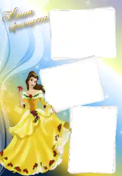 Fotoeffekt aus der Kategorie Verschiedenen Kinderrahmen № 67272. Beschriftung auf dem Rahmen: Prinzessin