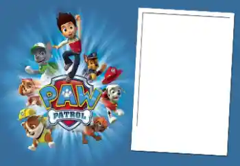 Fotoeffekt aus der Kategorie Verschiedenen Kinderrahmen № 84038. Beschriftung auf dem Rahmen: PAW Patrol