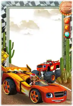 Beschriftung auf dem Rahmen: Desert pitstop