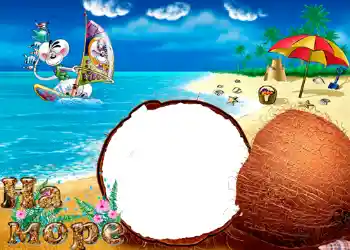 Beschriftung auf dem Rahmen: Am Meer