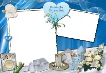 Beschriftung auf dem Rahmen: Christening