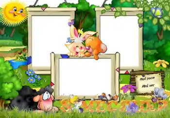 Beschriftung auf dem Rahmen: 8 monat