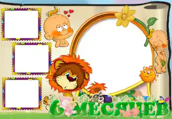 Beschriftung auf dem Rahmen: 6 monat