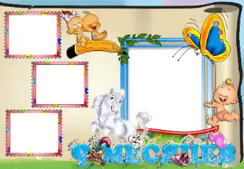 Beschriftung auf dem Rahmen: 9 monat