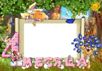 Beschriftung auf dem Rahmen: 4 monat