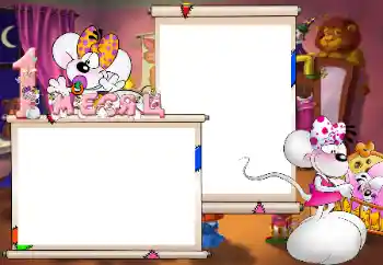 Beschriftung auf dem Rahmen: 1 monat