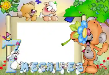 Beschriftung auf dem Rahmen: 7 monat