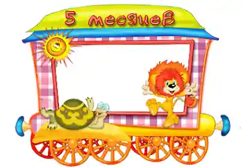 Beschriftung auf dem Rahmen: 5 monat