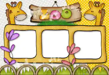 Beschriftung auf dem Rahmen: Zoo