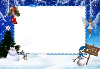 Fotoeffekt aus der Kategorie Winterspaß № 36131. Beschriftung auf dem Rahmen: Happy Holidays!