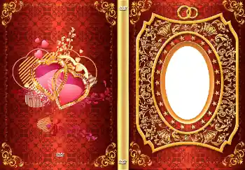 Fotoeffekt aus der Kategorie DVD Covers № 4543. Beschriftung auf dem Rahmen: Unsere Hochzeit