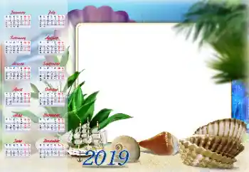 Fotoeffekt aus der Kategorie Kalender № 143710. Beschriftung auf dem Rahmen: 2019