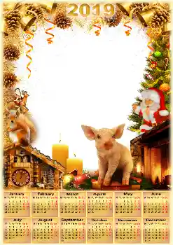 Fotoeffekt aus der Kategorie Kalender № 145206. Beschriftung auf dem Rahmen: 2026