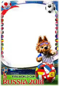 Fotoeffekt aus der Kategorie Verschiedene № 138583. Beschriftung auf dem Rahmen: FIFA  WORLD CUP 2018