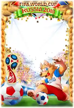 Fotoeffekt aus der Kategorie Verschiedene № 138585. Beschriftung auf dem Rahmen: FIFA  WORLD CUP 2018