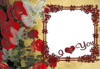 Fotoeffekt aus der Kategorie Rahmen für verliebte № 10836. Beschriftung auf dem Rahmen: I love you!