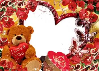 Fotoeffekt aus der Kategorie Rahmen für verliebte № 1281. Beschriftung auf dem Rahmen: I love you!