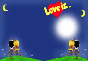 Fotoeffekt aus der Kategorie Rahmen für verliebte № 96026. Beschriftung auf dem Rahmen: Love is...