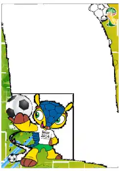 Fotoeffekt aus der Kategorie Fotorahmen für Männer № 26482. Beschriftung auf dem Rahmen: Brasil 2014