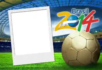 Fotoeffekt aus der Kategorie Fotorahmen für Männer № 50819. Beschriftung auf dem Rahmen: Brasil 2014
