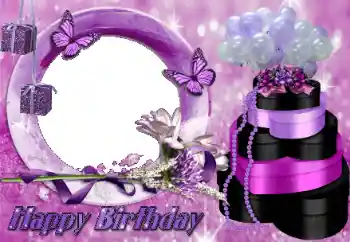 Beschriftung auf dem Rahmen: Alles Gute zum Geburtstag!