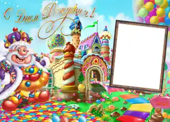 Beschriftung auf dem Rahmen: Alles Gute zum Geburtstag!