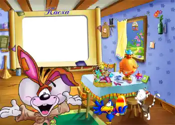 Beschriftung auf dem Rahmen: Пасха.