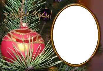 Beschriftung auf dem Rahmen: Frohes Neues Beschriftung auf dem Rahmen: Frohes Neues