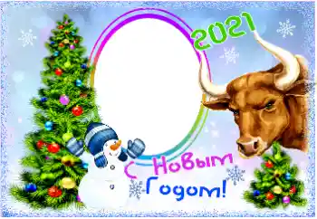 Beschriftung auf dem Rahmen: Frohes Neues