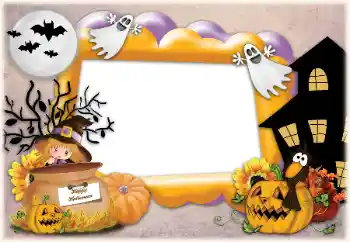 Fotoeffekt aus der Kategorie Verschiedene Feiertage № 124301. Beschriftung auf dem Rahmen: Happy Halloween