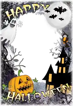 Fotoeffekt aus der Kategorie Verschiedene Feiertage № 124303. Beschriftung auf dem Rahmen: Happy Halloween