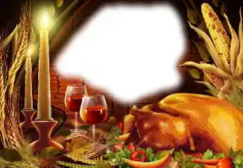 Fotoeffekt aus der Kategorie Verschiedene Feiertage № 128391. Beschriftung auf dem Rahmen: Frohes Thanksgiving