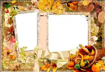 Fotoeffekt aus der Kategorie Verschiedene Feiertage № 128392. Beschriftung auf dem Rahmen: Frohes Thanksgiving