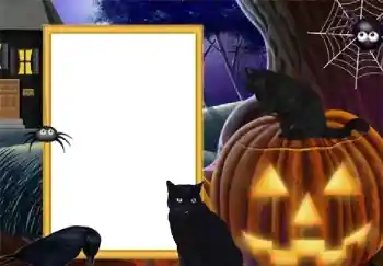 Fotoeffekt aus der Kategorie Verschiedene Feiertage № 128555. Beschriftung auf dem Rahmen: Happy Halloween