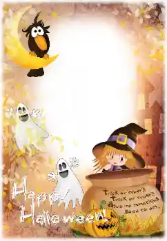 Fotoeffekt aus der Kategorie Verschiedene Feiertage № 129973. Beschriftung auf dem Rahmen: Happy Halloween