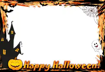 Fotoeffekt aus der Kategorie Verschiedene Feiertage № 154389. Beschriftung auf dem Rahmen: Happy Halloween