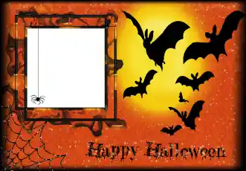 Fotoeffekt aus der Kategorie Verschiedene Feiertage № 162004. Beschriftung auf dem Rahmen: Happy Halloween