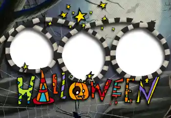 Fotoeffekt aus der Kategorie Verschiedene Feiertage № 171754. Beschriftung auf dem Rahmen: Happy Halloween
