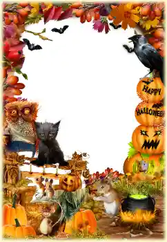 Fotoeffekt aus der Kategorie Verschiedene Feiertage № 175383. Beschriftung auf dem Rahmen: Happy Halloween