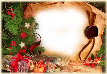 Fotoeffekt aus der Kategorie Grußkarten zur Weihnachten № 124272. Beschriftung auf dem Rahmen: Frohe Weihnachten!